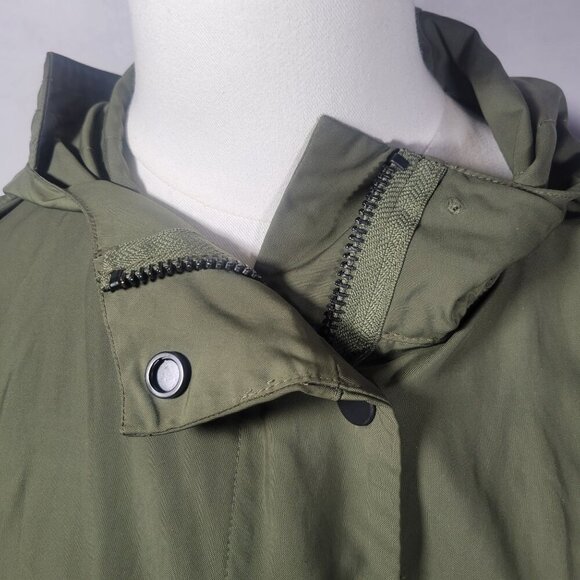 Everlane Women's The City Anorak Hooded Jacket Surplus Olive Green Size S - Picture 2 of 16